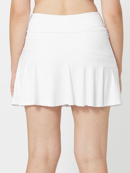 IBKUL Womens Flounce Tennis Skirt - White