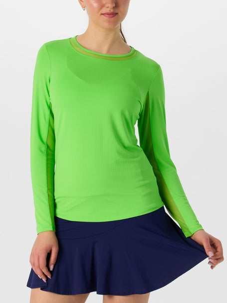 IBKUL Womens Long Sleeve Top - Lime