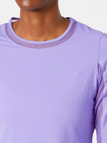 IBKUL Womens Solid Long Sleeve Top - Lavender