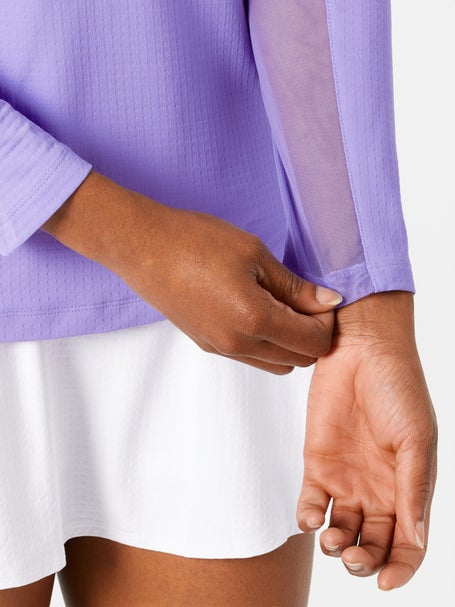 IBKUL Womens Solid Long Sleeve Top - Lavender