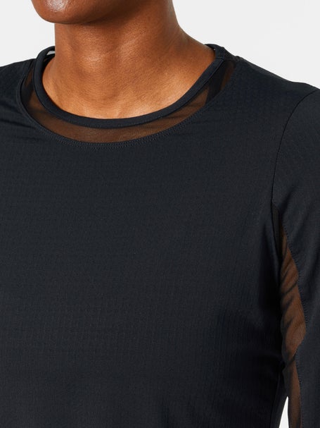 IBKUL Womens Solid Long Sleeve Top - Black