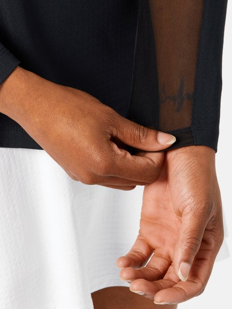 IBKUL Womens Solid Long Sleeve Top - Black