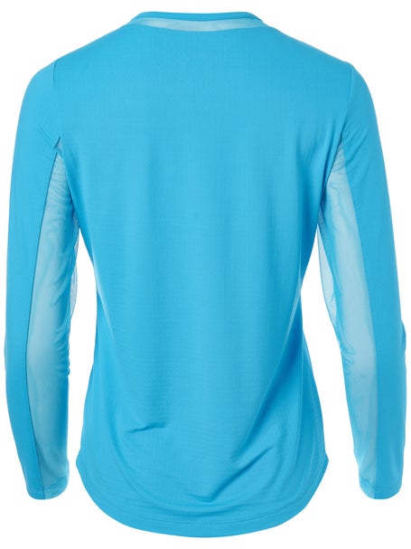 IBKUL Womens Solid Long Sleeve Top - Turq