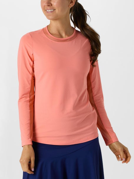 IBKUL Womens Long Sleeve Top - Peach