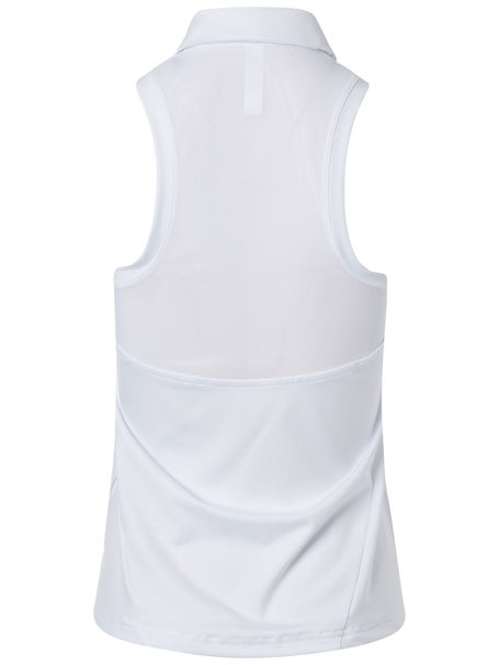 InPhorm Womens Neisha Classic Polo Tank-White