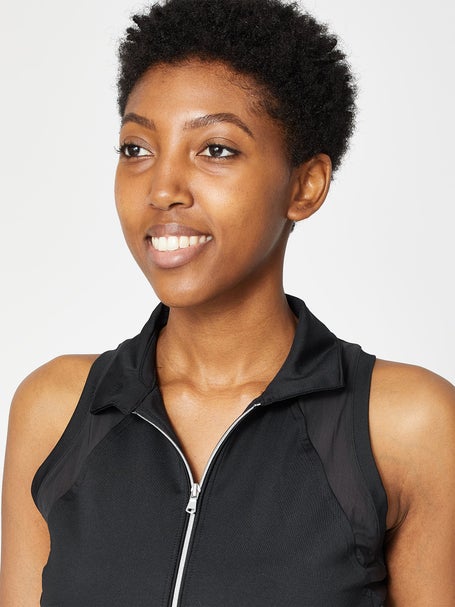 InPhorm Womens Neisha Sleeveless Polo - Black