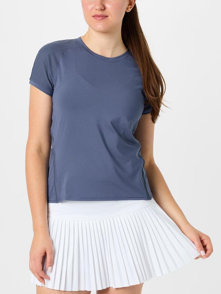 InPhorm Womens Shadow Eva Short Sleeve Top