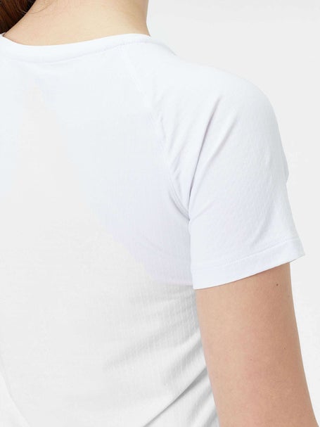 IBKUL Womens Solid Short Sleeve - White