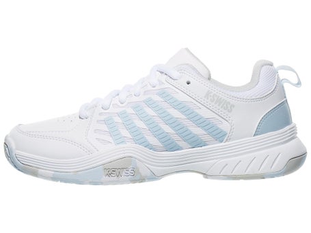 KSwiss Court Express 2 White/Ballad Blue Junior Shoes