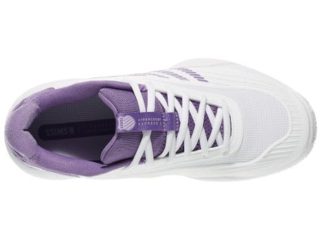 KSwiss Hypercourt Express 3 White/Purple Junior Shoes