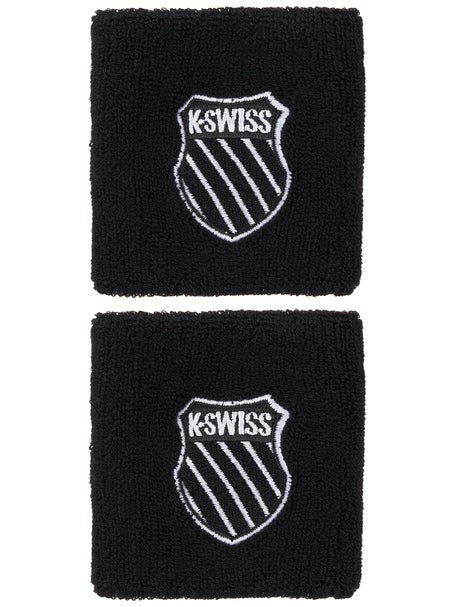 KSwiss Court Singlewide Wristbands - Black
