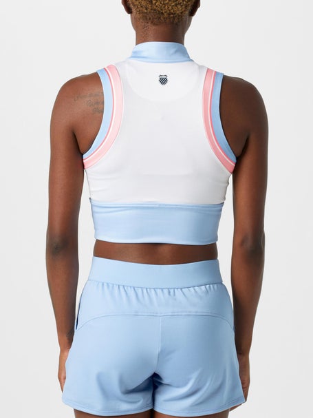 KSwiss Womens Fall Crop Zip Tank