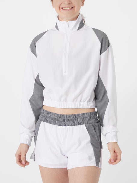 KSwiss Womens Summer Crop 1/4 Zip LS