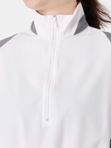 KSwiss Womens Summer Crop 1/4 Zip LS