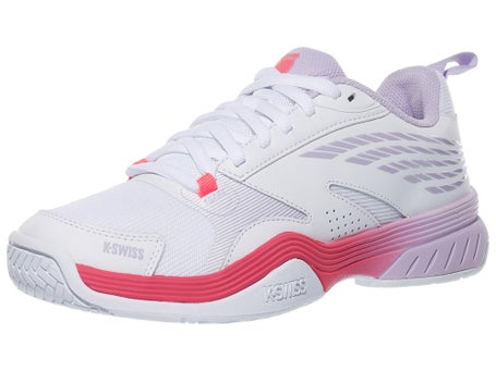 KSwiss Speedex White/Orchid/Blaze Womens Shoes