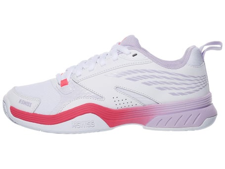 KSwiss Speedex White/Orchid/Blaze Womens Shoes