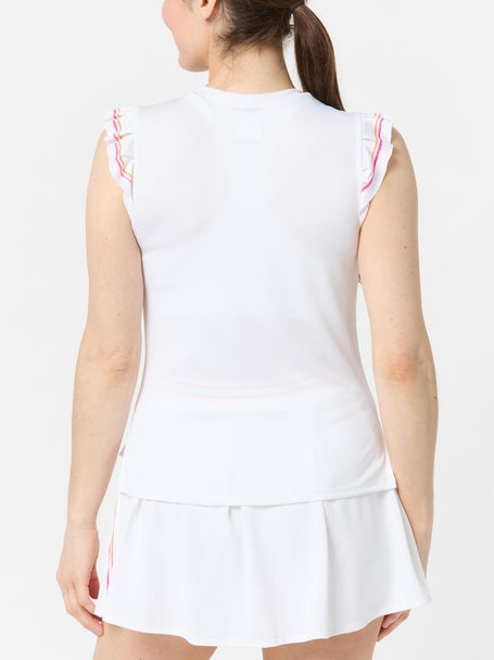 Lucky in Love Womens Classic Stripes Rib Tank