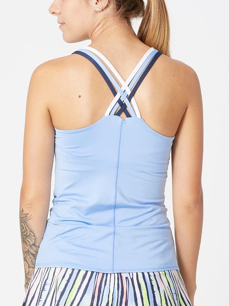 Lucky in Love Womens Going Wild Double Cross Cami Tank