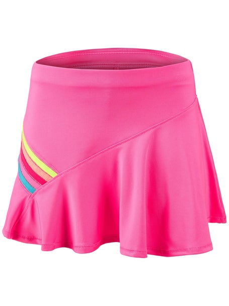 Lucky in Love Girls Prisma Stripe Skirt - Pink