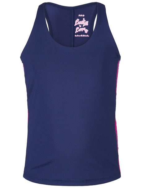 Lucky In Love Girls Retro Chroma Stripe Tank