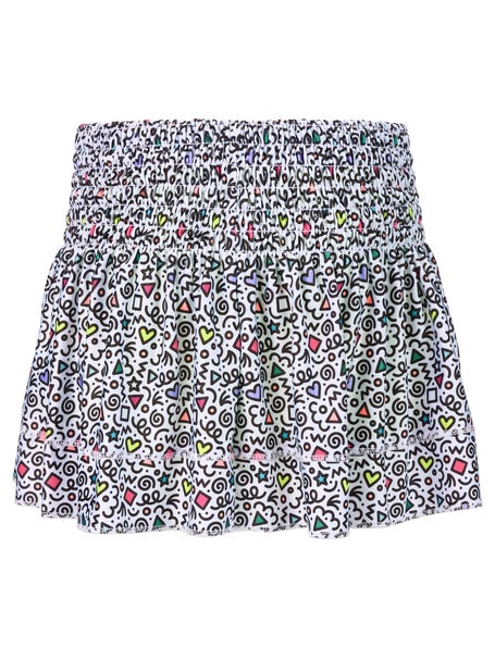 Lucky in Love Girls Retro Doodles Smocked Skirt