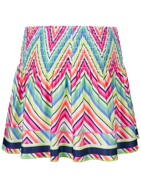 Lucky in Love Girls Retro Smocked Skirt