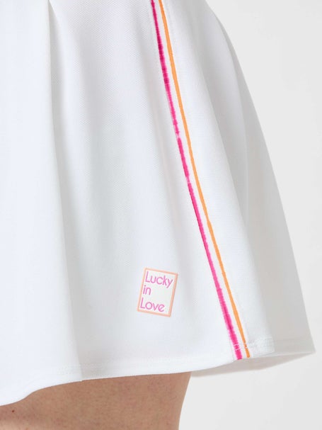 Lucky in Love Womens Long Shockin Stripe Skirt