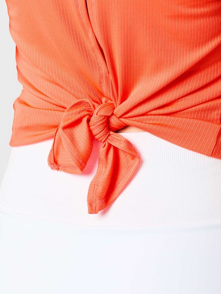 Lucky in Love Womens Shockin Revive Tie Back Tank