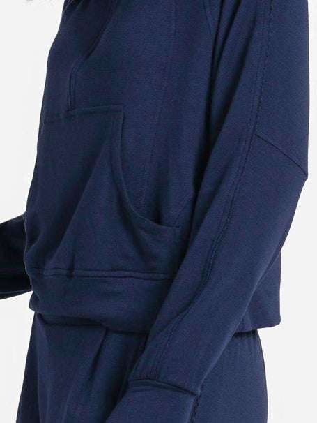 Lucky in Love Womens Apres Lucky Break Half Zip - Navy