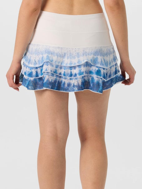 Lucky In Love Womens Shibori Lace Boho Skirt
