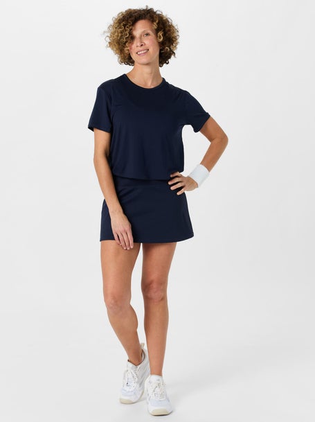 Lucky in Love Womens Baseline Skirt - Navy