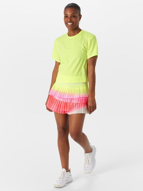 Lucky In Love Womens L-UV Power Box Top - Lemon