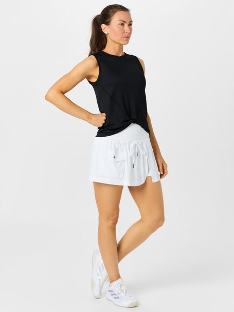 Lucky In Love Womens Cargo Pocket Wrap Skirt - White