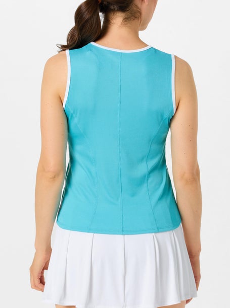 Lucky in Love Womens Waves Crosscourt Tank