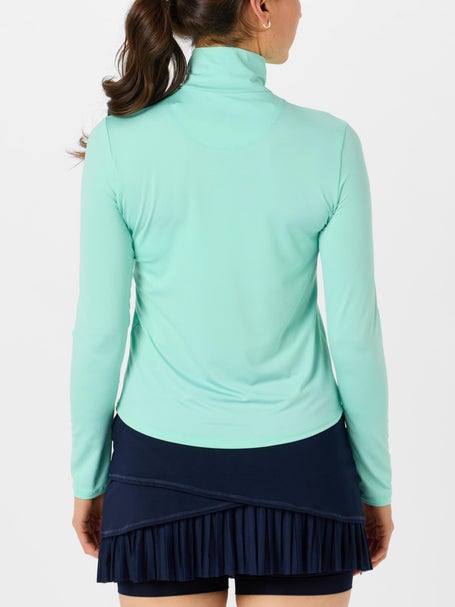 Lucky In Love Womens Eyelet Free Play Zip Top