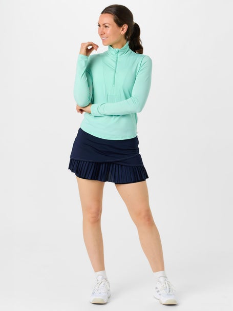 Lucky In Love Womens Eyelet Free Play Zip Top