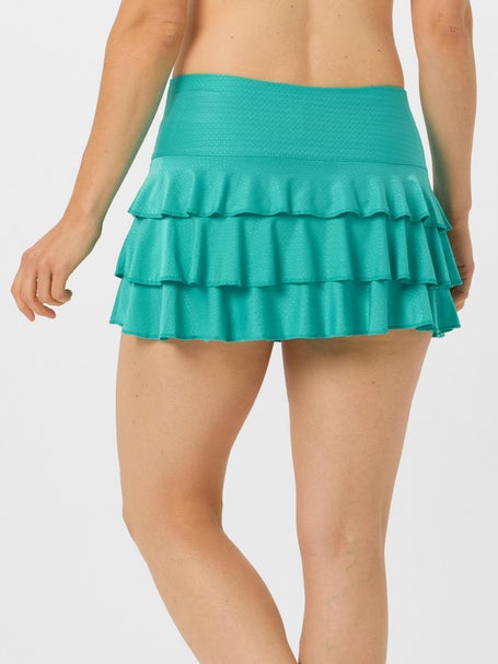 Lucky In Love Womens Eyelet Awesome Ruffle Skirt