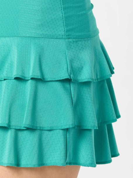 Lucky In Love Womens Eyelet Awesome Ruffle Skirt