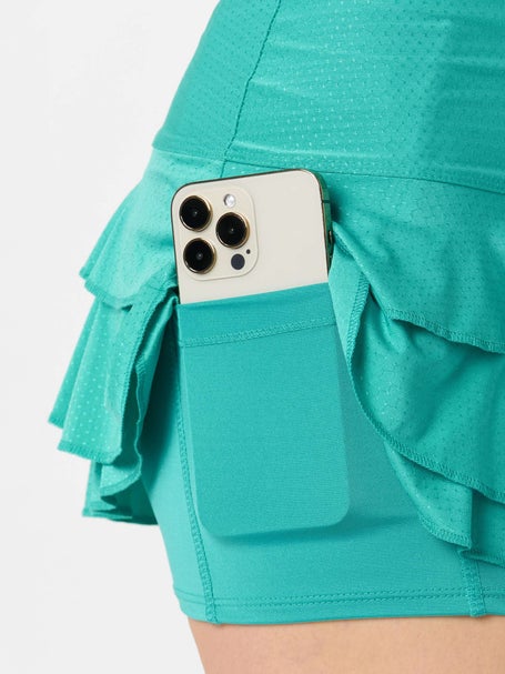 Lucky In Love Womens Eyelet Awesome Ruffle Skirt