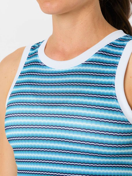 Lucky In Love Womens Eyelet Came To Win Tank