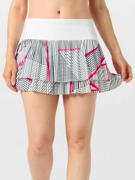 Lucky in Love Womens Glow Set Geo Pleat Skirt