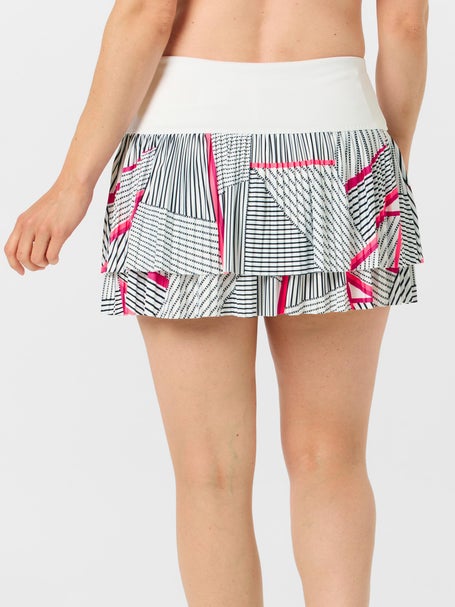 Lucky in Love Womens Glow Set Geo Pleat Skirt