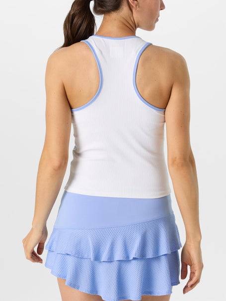 Lucky In Love Womens Got The Blues Rib Tank