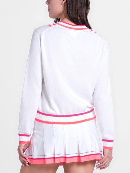 Lucky in Love Womens Glow Set Victory V-Neck Sweater