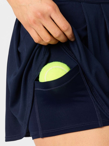 Lucky in Love Womens High Waist Court Skirt - Navy