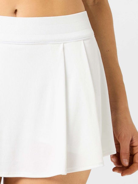 Lucky in Love Womens High Waist Court Skirt - White