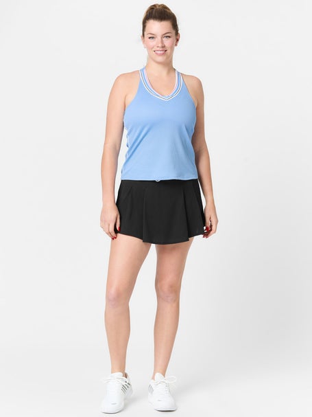 Lucky In Love Womens High Waist Blue Streak Skirt