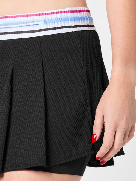 Lucky In Love Womens High Waist Blue Streak Skirt