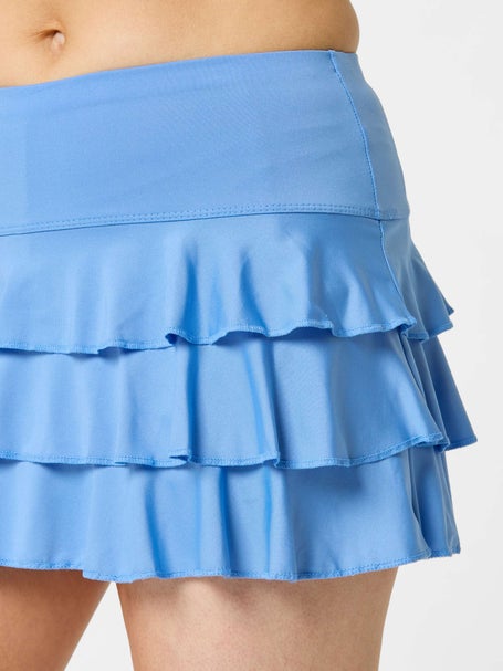 Lucky In Love Womens Linen Awesome Ruffle Skirt