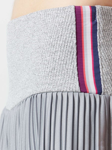 Lucky In Love Womens Berry Stripe Pleat Skirt